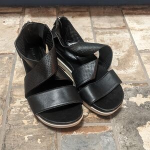 H by Halston Sandals Black Women's 6.5